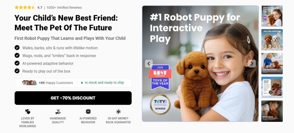 Wuffy Robot Puppy (UK, AU, CA, DE, FR, BE, INTL, NL) BUY NOW – GoShopnera